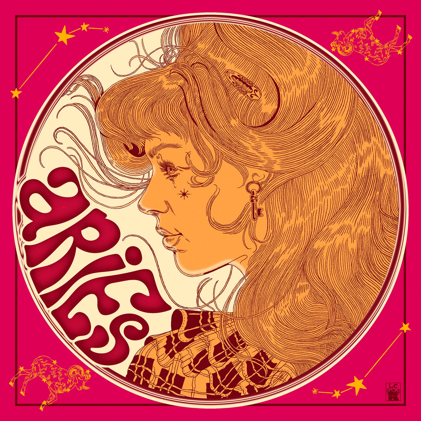 Aries Zodiac Scarf