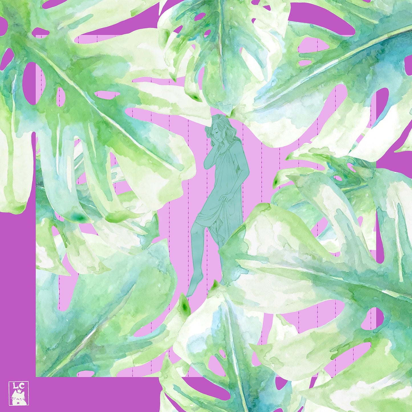 "Monstera Moment" - Scarf