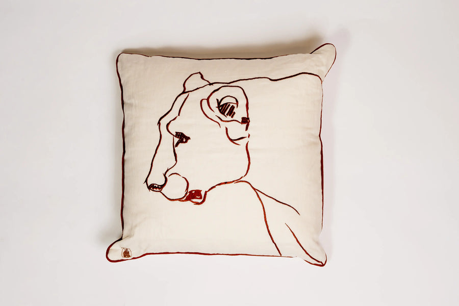 Wholesale - White Lion Cushion