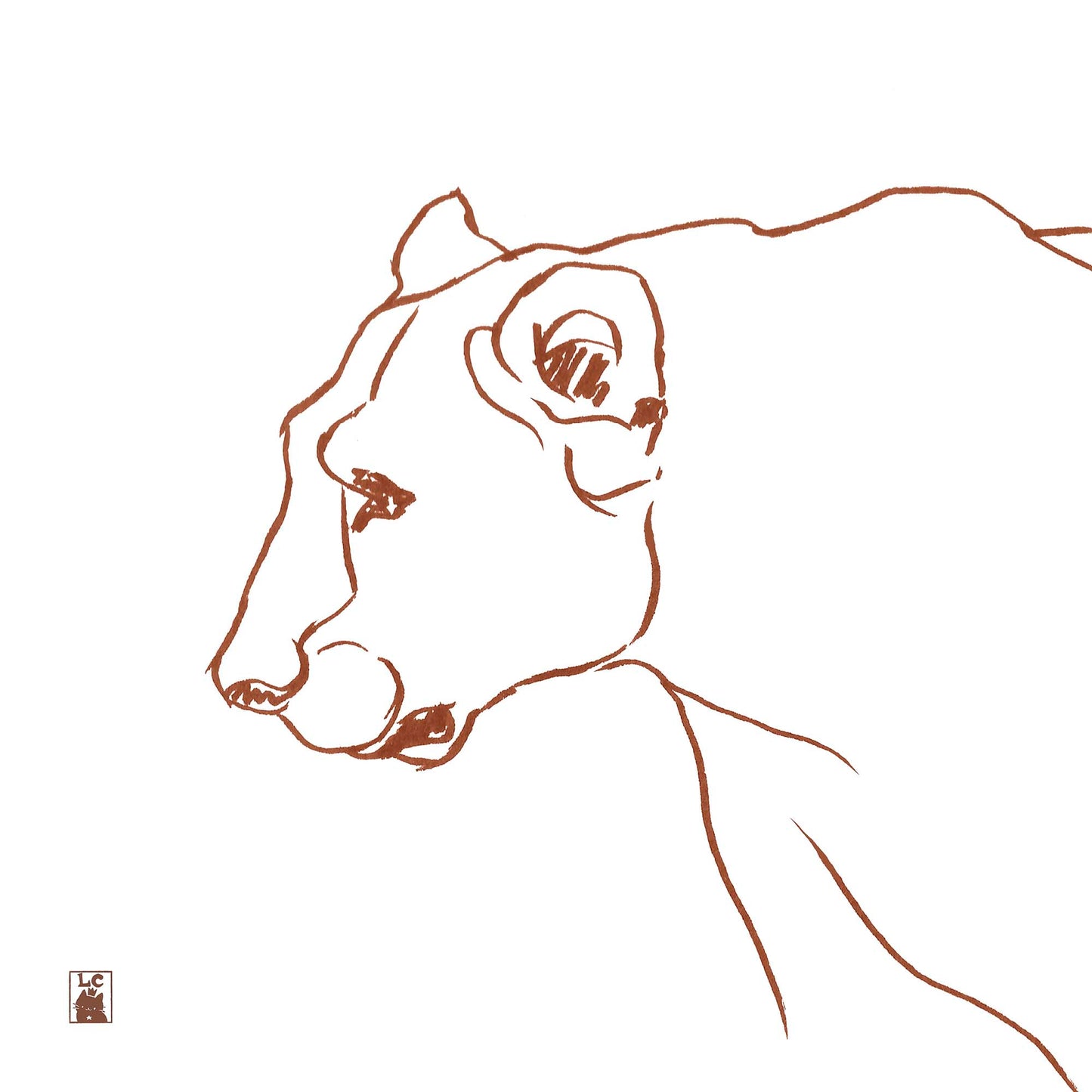 White Lion Cushion